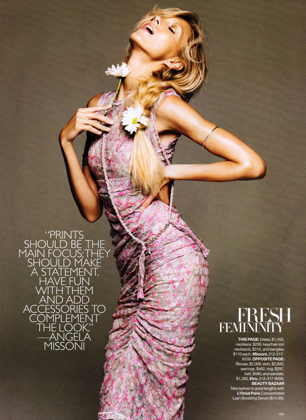 Anja Rubik ��� Harper's Bazaar 