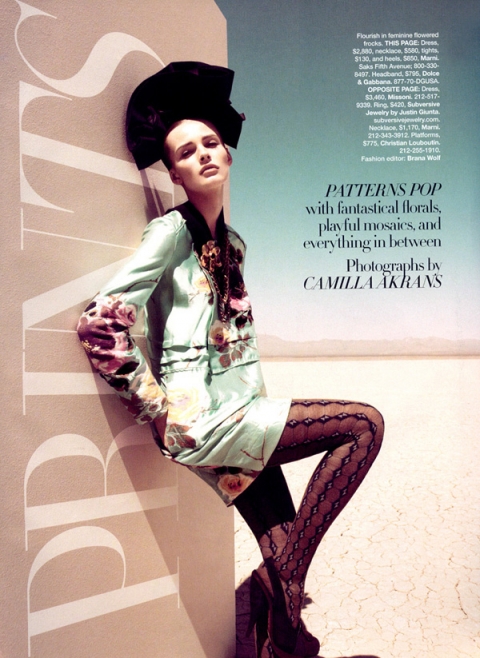 ���������� ����� ����������� Edita Vilkeviciute ��� Harper�s Bazaar