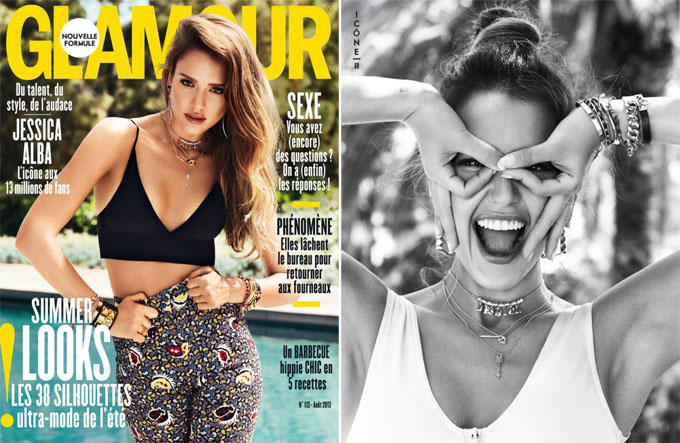 ������� ����� �� Glamour France. ���� ���������� Jessica Alba