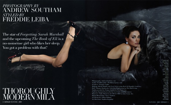 ���� ����� Mila Kunis, ������� GQ, Esquire, BlackBook