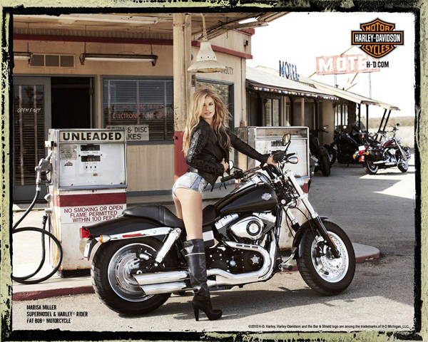 ������ ������ Marisa Miller ������� ��� ������� Harley Davidson 