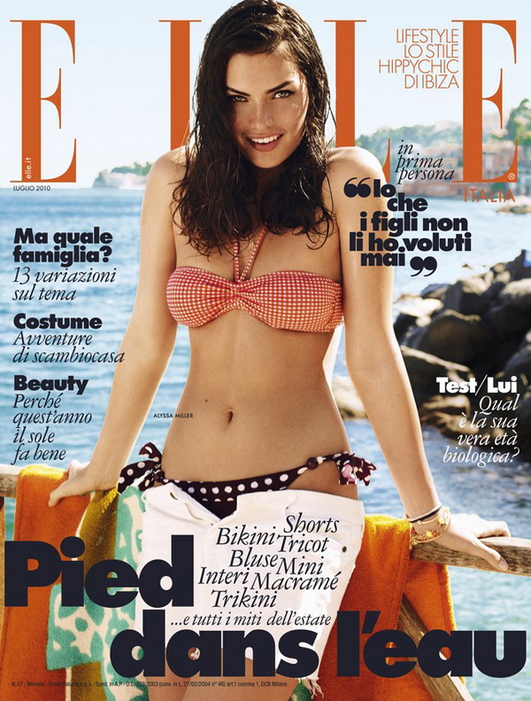 ����� ������ Alyssa Miller ��� Elle Italia 