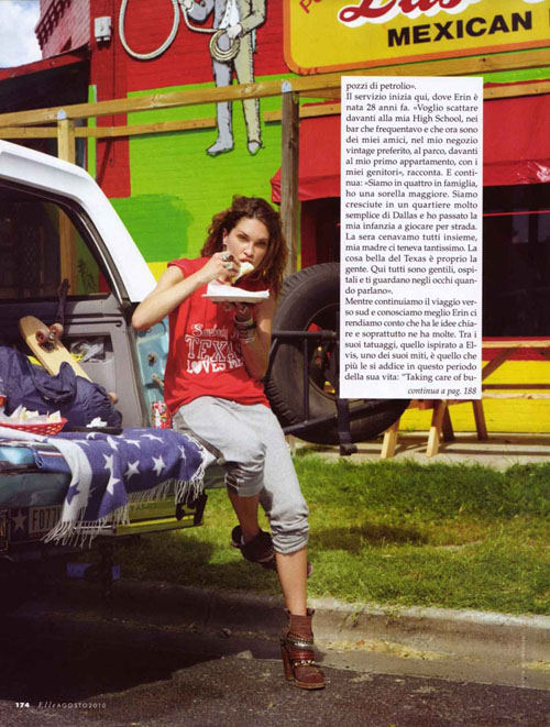 Эрин Уотсон Erin Wasson в Техасе и Elle Italia Эрин Уотсон Erin Wasson в Техасе и Elle Italia
