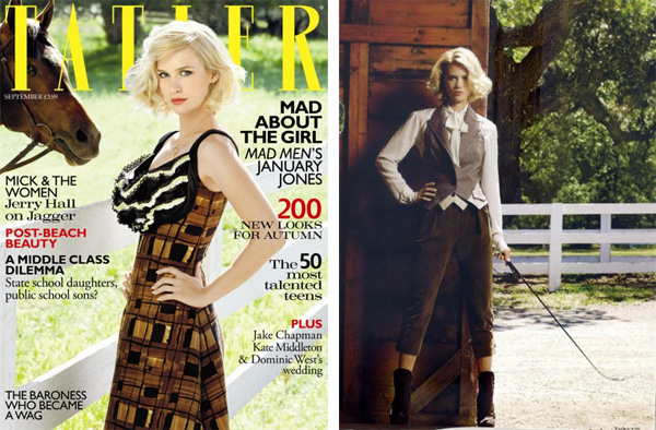 �������� ����� January Jones � Tatler 