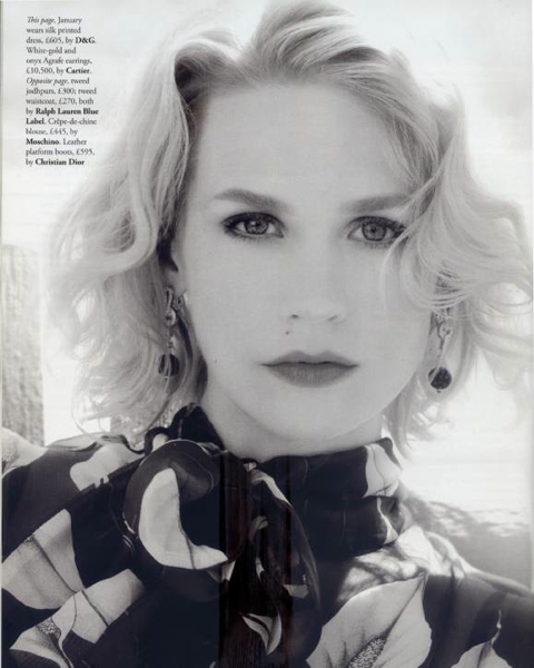 �������� ����� January Jones � Tatler 