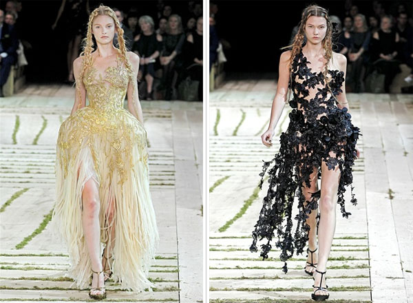 ������ ���� � ������: Alexander McQueen Spring 2011