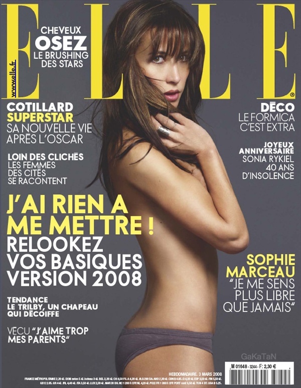���� ����� Sophie Marceau � ������� Elle FR