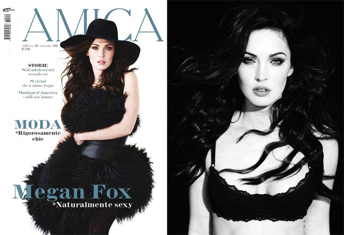 ����� ���� � Amica Magazine. ���� Megan Fox